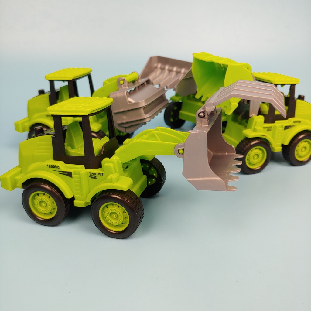 SET 4 xe đồ chơi nông trại màu xanh lá