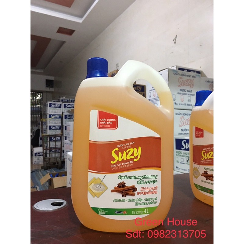 [Chính hãng] Nước lau sàn Suzy tinh chất quế - thành phần hữu cơ