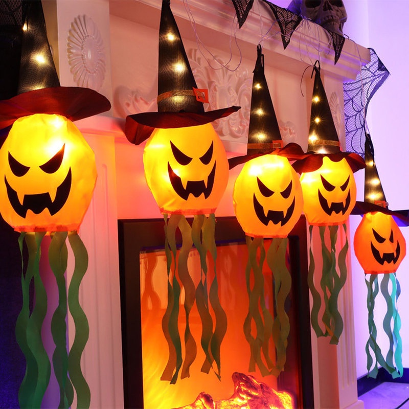 1 Đèn LED Phát Sáng Hình Ma Trang Trí Halloween