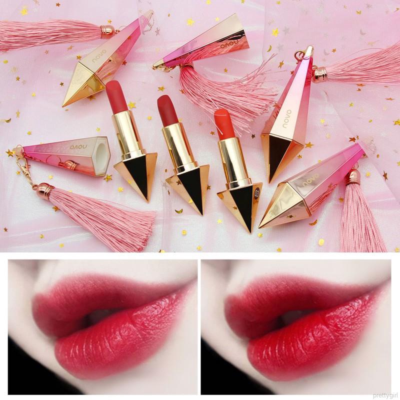 Ready Stock Wholesales NOVO Diamond Lipstick Matte Lipsticks Lasting Waterproof