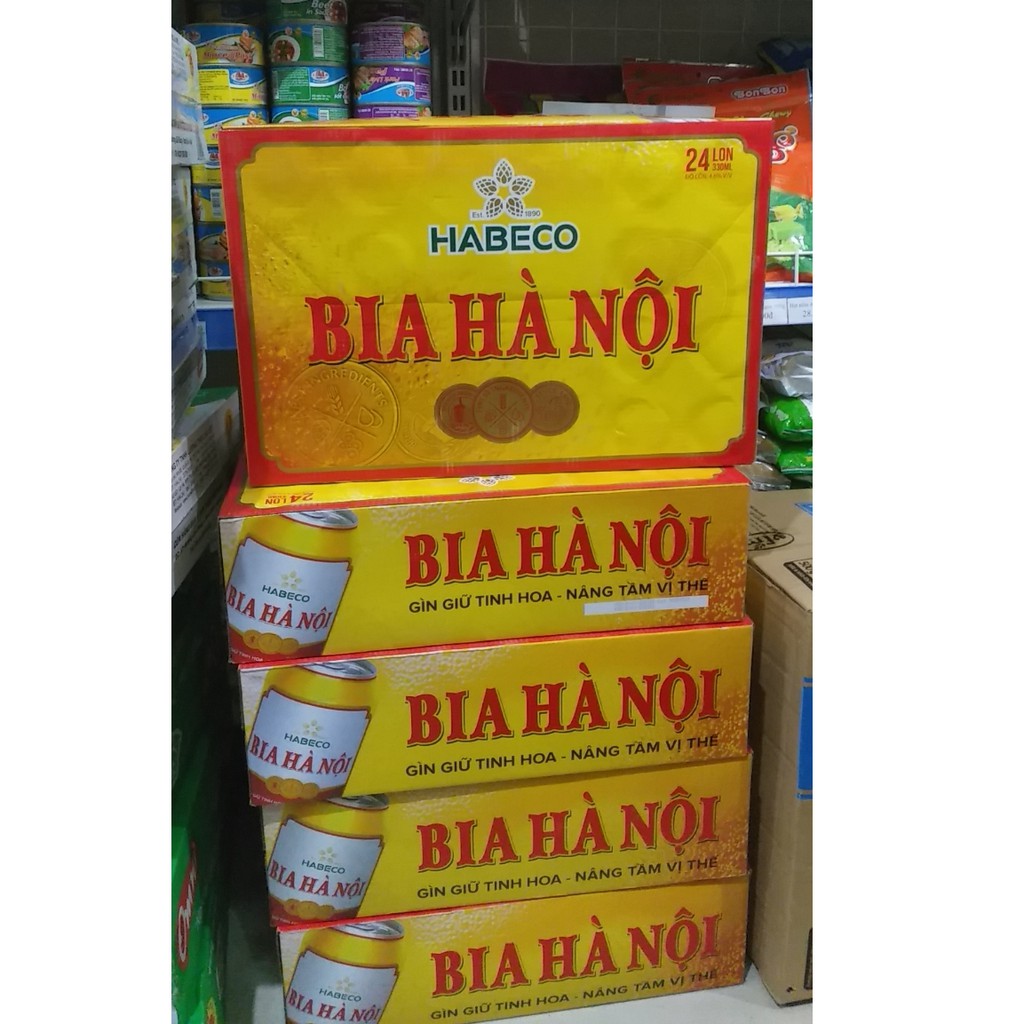 Bia Lon Hà Nội 330ml - Thùng 24 Lon