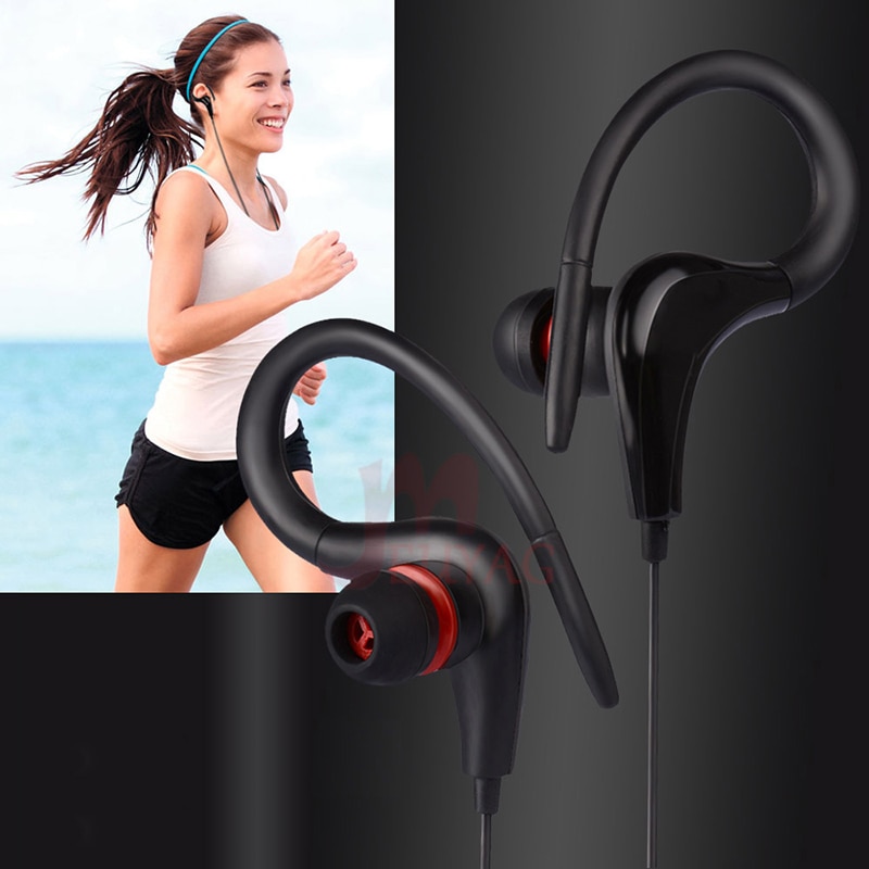 Bán nóng MEUYAG 3.5mm Ear Hook Tai nghe âm thanh nổi Tai nghe chạy thể thao Tai nghe Tai nghe Bass Tai nghe Có Mic Cho iPhone Samsung IOS Android