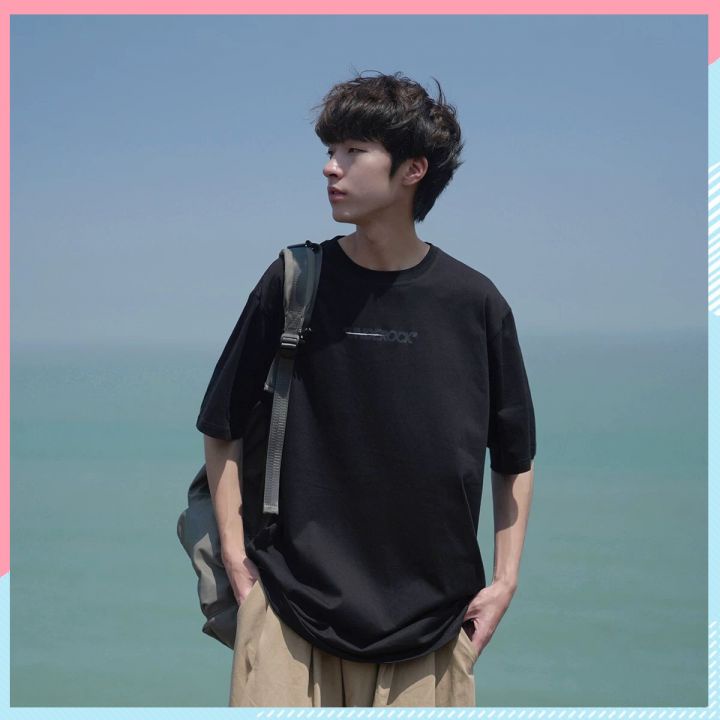 Áo thun unisex tay lỡ form rộng, áo phông nam nữ form rộng chất mát mịn thấm hút mồ hôi in hình NEW LIFE