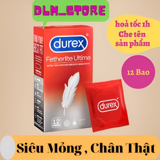 Bao cao su Durex Fetherlite Ultimate . Bao cao su siêu mỏng, ôm sát chân thật.