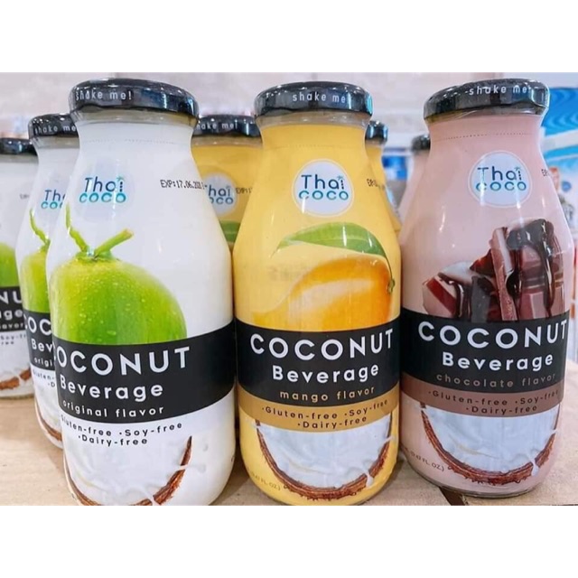NƯỚC SỮA DỪA THÁI COCO 280ML chai thủy tinh xịn xò