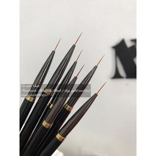 Cọ Tóc vẽ móng nét nail ilmi số 01 Xuất xứ từ Nhật - Độ dài lông 9mm, Độ dài cọ : 18cm