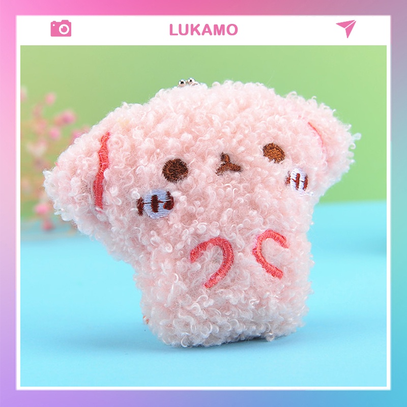 Móc khóa hình gấu treo balo túi xách siêu cute LUKAMO MK24