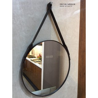 GƯƠNG TRÒN VIỀN DÂY DA D50cm