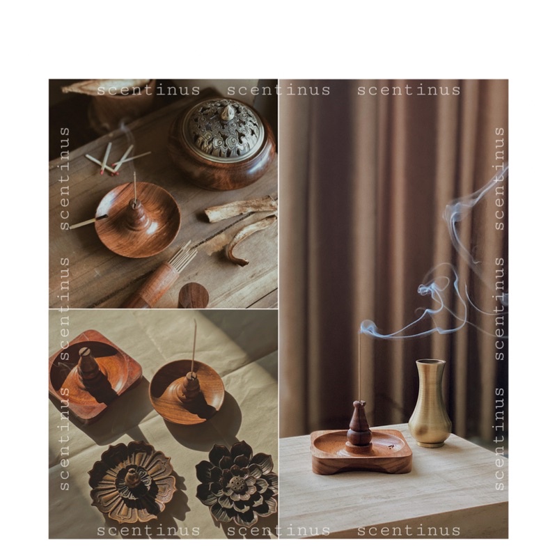 Khay đốt Palo Santo, White Sage, Trầm không tăm, Trầm khoanh