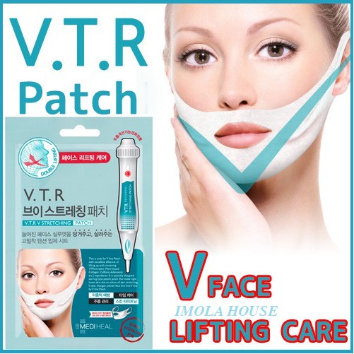 ( Miếng lẻ) Mặt Nạ Nâng Cơ, Giảm Mỡ Thừa Tạo Hình V-Line Mediheal V.T.R Stretching Patch