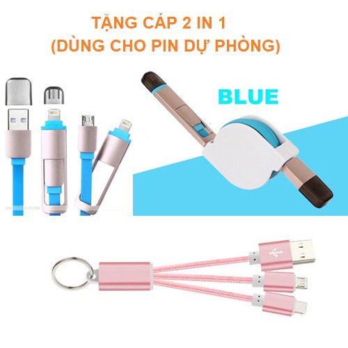 Dây sạc rút gọn đa năng 2 đầu dùng cho Apple và Samsung (kèm quà tặng)