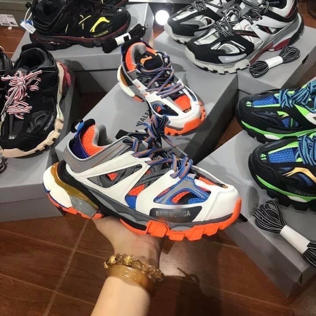 Giày Track 3.0 Full Phụ Kiện  FRESHIP ⚡️ FLASHSALE | Giày Thể Thao Nữ Balentrack 3.0