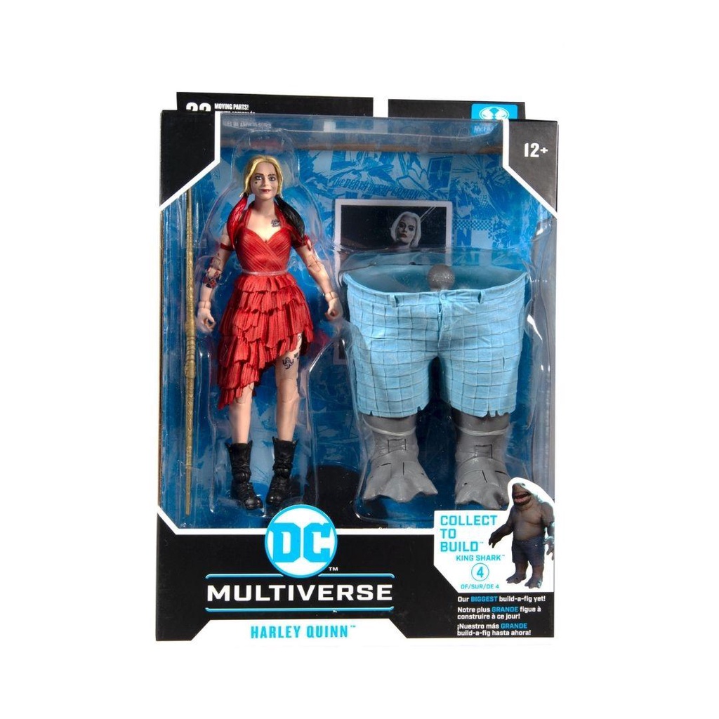 Mô hình DC Multiverse Harley Quinn 18cm The Suicide Squad McFarlane Mô hình có khớp Nhựa PVC, ABS Chính hãng Mỹ DCMF43