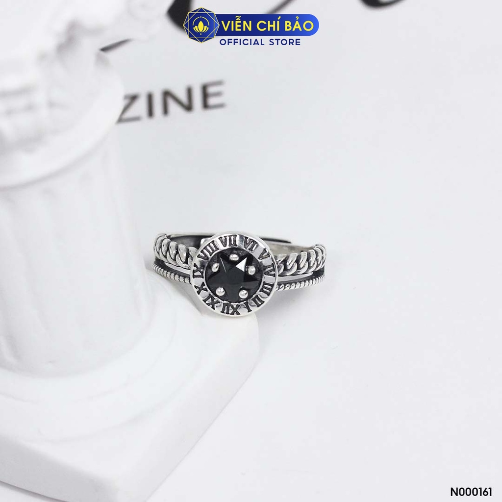 Nhẫn bạc nữ Black Watch chất liệu bạc Thái 925 liệu bạc 925 thời trang phụ kiện trang sức nữ Viễn Chí Bảo N000161
