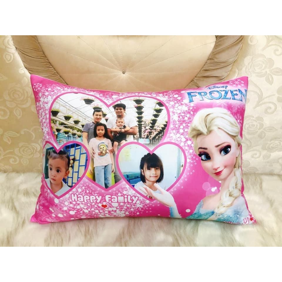 Gối nằm Elsa 35-50cm in ảnh (mẫu Elsa hồng)