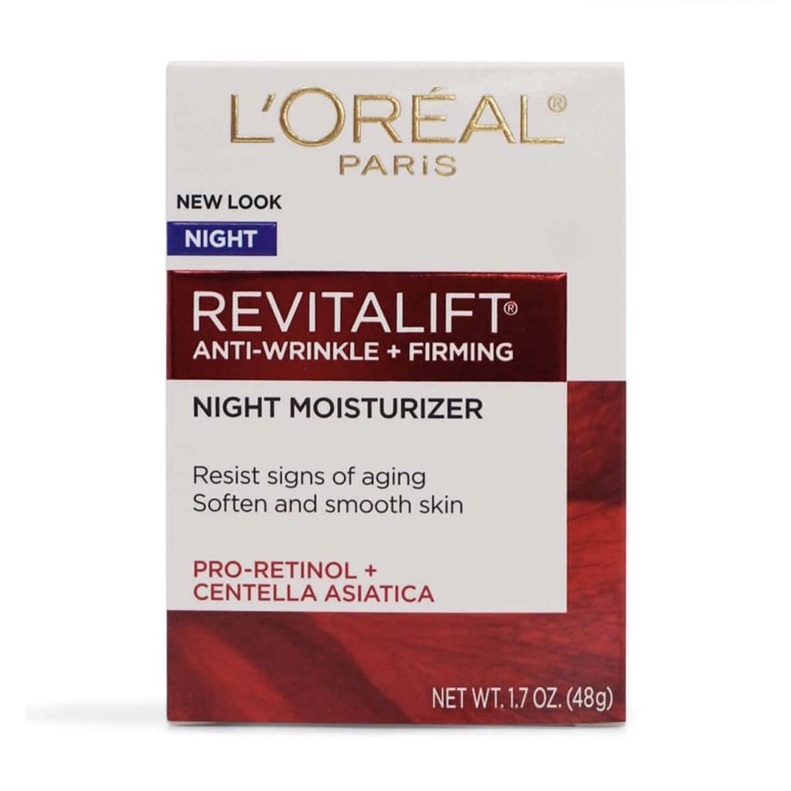 Kem dưỡng ẩm chống nhăn, làm săn chắc da ban đêm L’Oreal Revitalift Anti-Wrinkle + Firming Moisturizer 48g