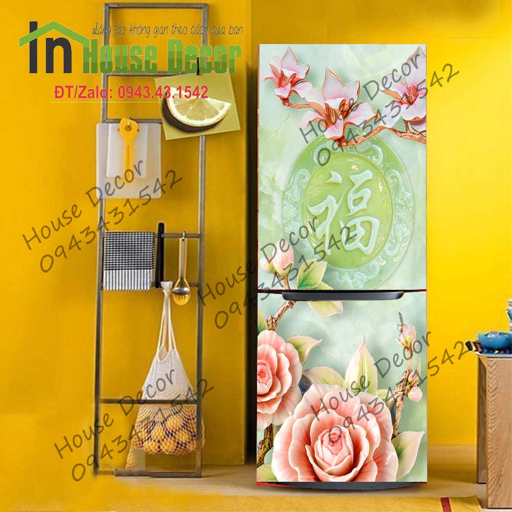 💥 MIẾNG DÁN TỦ LẠNH DECAL 3D CAO CẤP💥