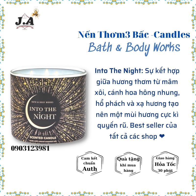 Nến Thơm 3 Bấc Bath & Body Works - Nhiều Mùi Hot 411g