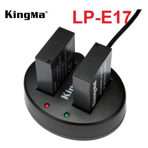 Pin sạc Kingma cho Canon LP-E17 + Hộp đựng Pin, thẻ nhớ