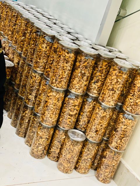 1KG HẠT ĐIỀU VỠ CÒN VỎ LỤA RANG MUỐI 2 TÚI 500GR