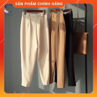 Quần Baggy lưng chun chất mềm mịn dáng đẹp, Baggy nữ phong cách phù hợp với nàng công sở form dáng đẹp