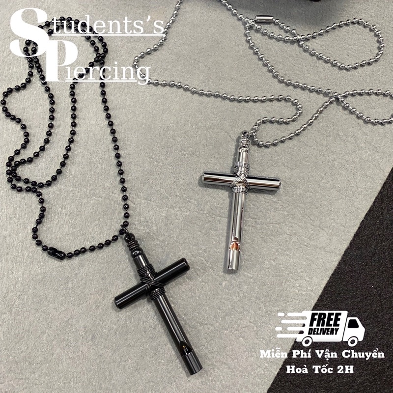 [NOW SHIP] Vòng Cổ Chữ Thập Phong Cách Unisex Cá Tính