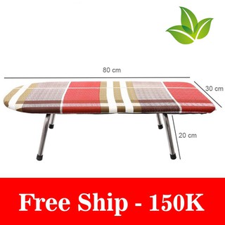 Freeship Bàn dùng để ủi quần áo 30*80 cm, hàng chính hãng chân inox, giao màu ngẫu nhiên