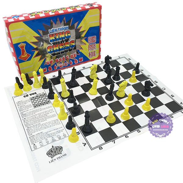 Bộ đồ chơi cờ vua quốc tế bằng nhựa 2 người chơi