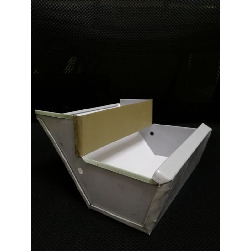 Máng ăn cho Thỏ 15cm 2 tầng bằng tôn