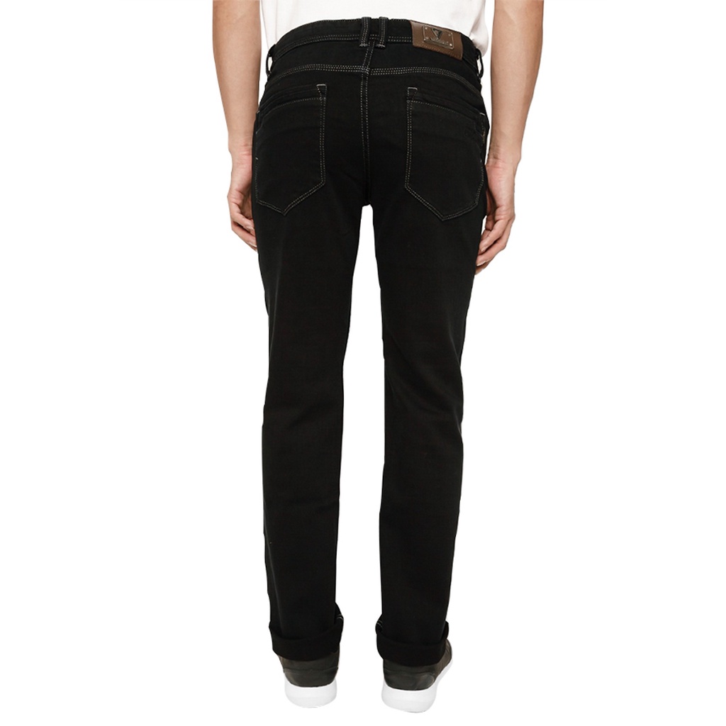 Quần Jeans Cotton Vĩnh Tiến Cao Cấp QB559 Đen Trơn