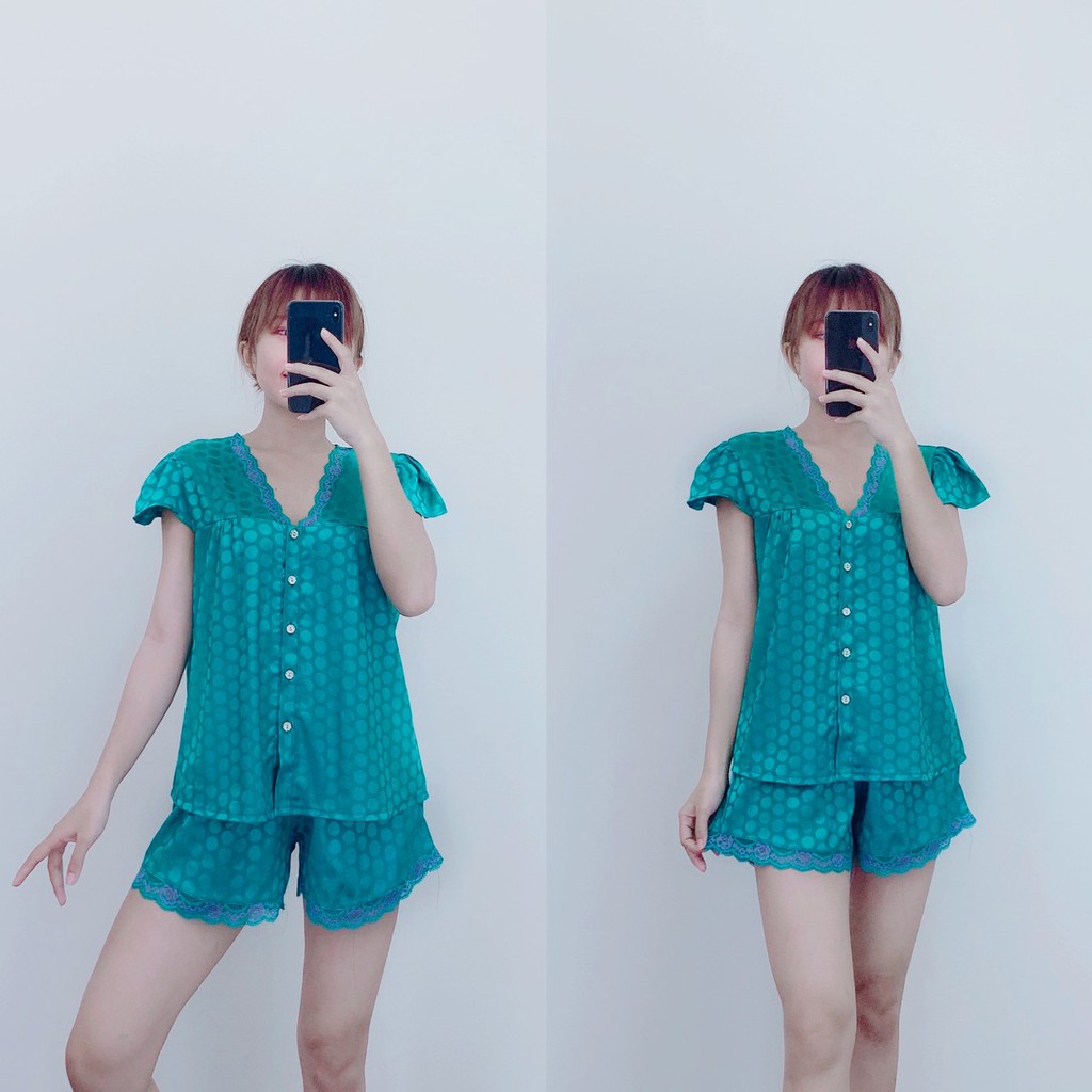 Đồ Ngủ Nữ Pijama Mặc Nhà Đùi Xinh Xắn Lụa Quảng Châu | BigBuy360 - bigbuy360.vn