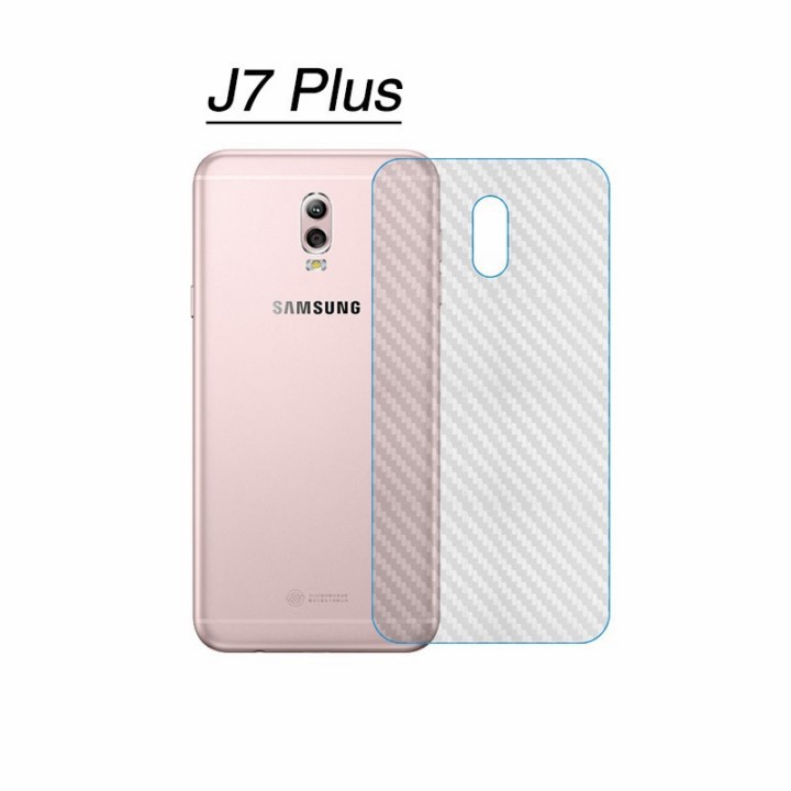 Combo 10 Miếng dán cacbon chống xước mặt lưng Samsung J7,J7 2016,J7 Plus,J7 pro.
