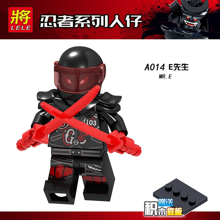 Lego A009-016 Dòng Ninja Minifigure Rắn Báo đốm Jiamandu Túi đồ chơi lắp ráp Khối xây dựng Đồ chơi giáo dục