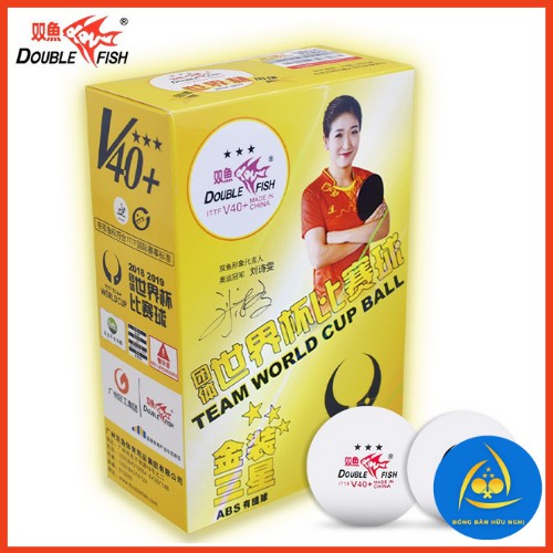 Bóng Thi Đấu DOUBLE FISH V40+ 3 Sao Vật Liệu Mới Quả Bóng Thi Đấu Thế Giới