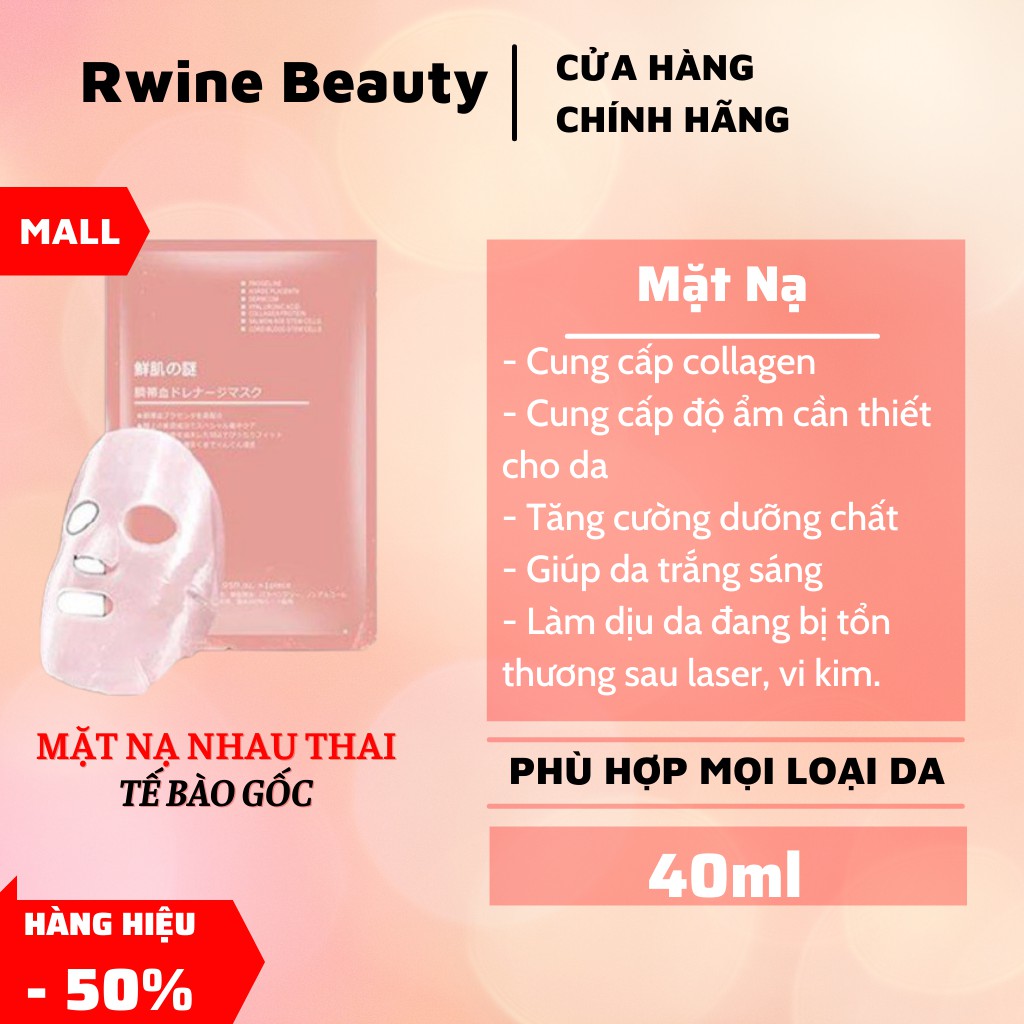 Mặt nạ tế bào gốc nhau thai cuống rốn nhật bản ( hàng chuẩn)