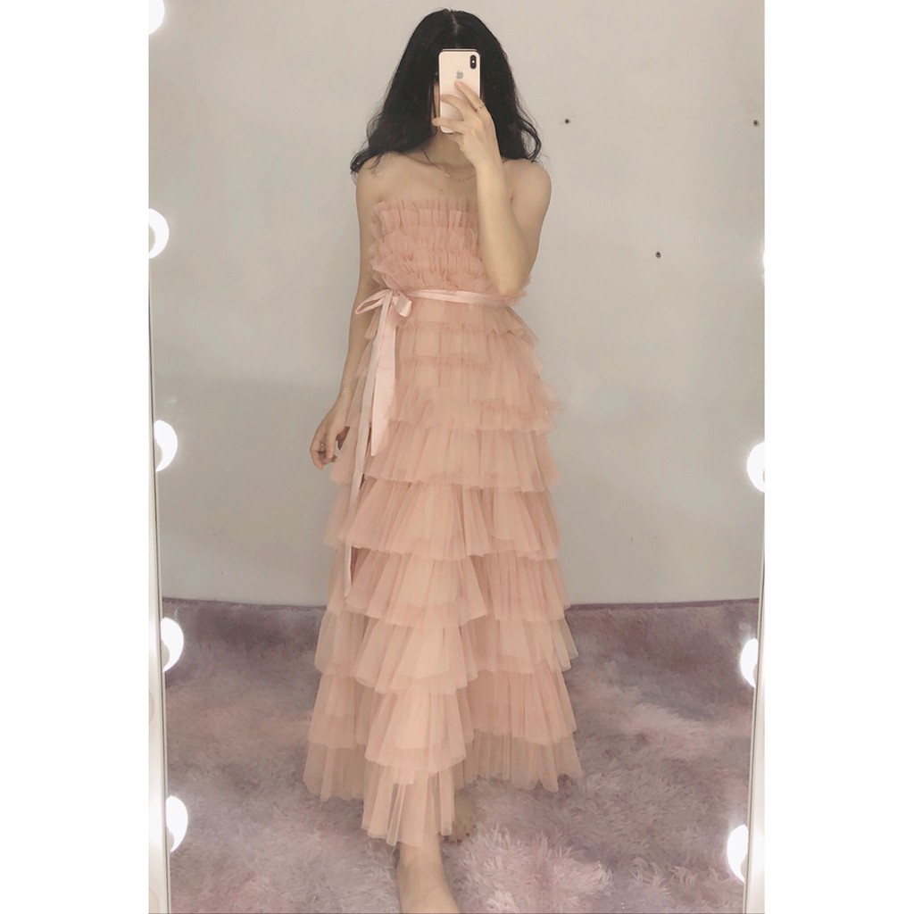 Đầm Hồng công chúa lưới phố tầng ( Clip thật ) | BigBuy360 - bigbuy360.vn