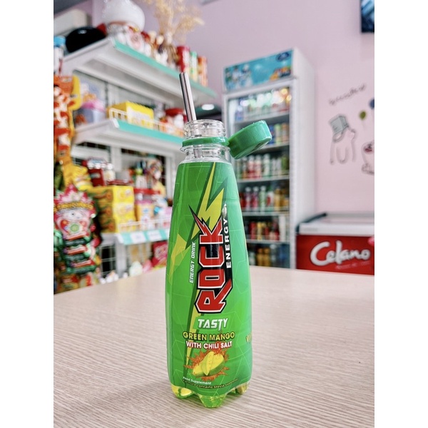 Nước tăng lực Rock Energy Tasty vị xoài xanh muối ớt - Thùng 24 chai