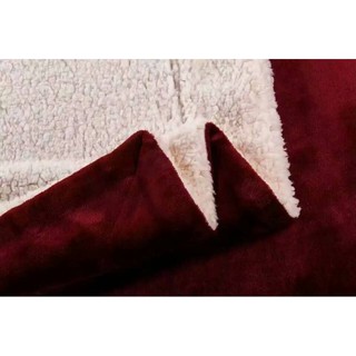 Chăn lông cừu Ultimate Sherpa Throw 2 x 2,3 m (Đỏ mận)