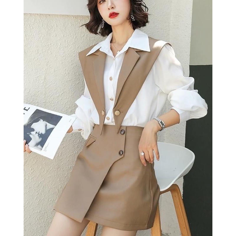 Pass Set Áo váy như hình hàng QCCC size M - like new