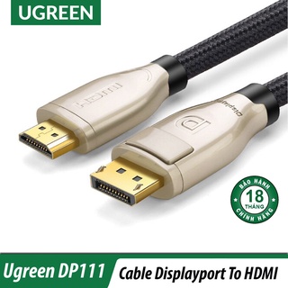 Cáp displayport ra hdmi cao cấp | ugreen dp111 chính hãng | hỗ trợ 4k@60hz