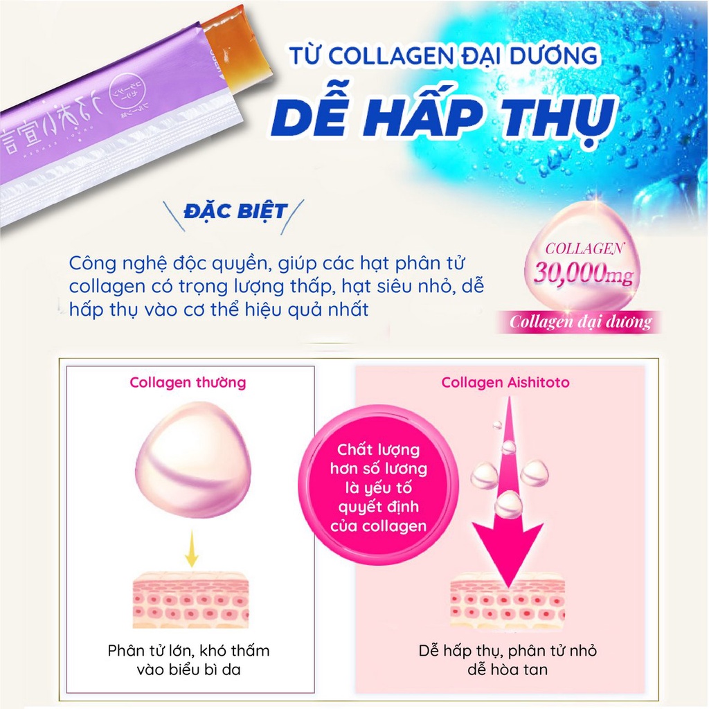 [QUÀ TẶNG] Thạch collagen jelly Aishitoto Nhật Bản Iron vị mận khô (30 thanh)