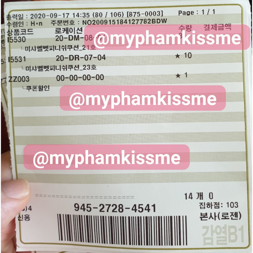 Phấn nước Missha Velvet Finish Cushion Spf50/PA++