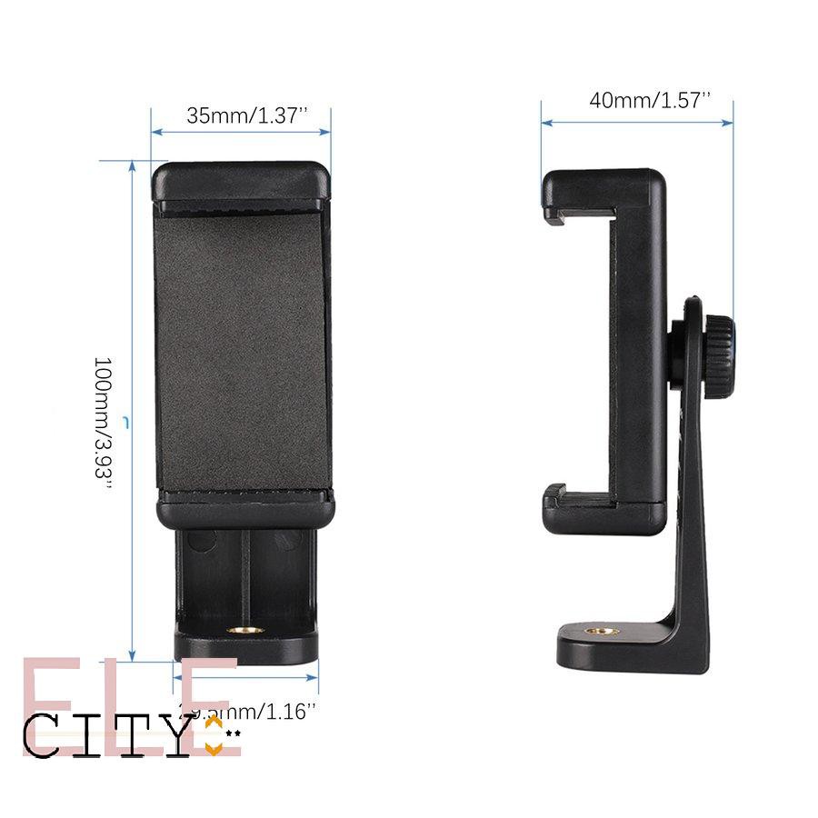 111ele} Tripod Mount Adapter Cell Phone Clipper Holder Vertical 360 Tripod Stand