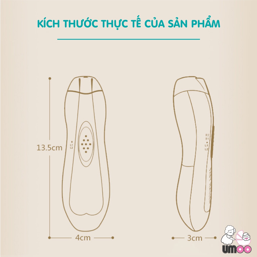 Máy Mài Dũa Cắt Móng Tay Cho Bé Umoo Trimmer