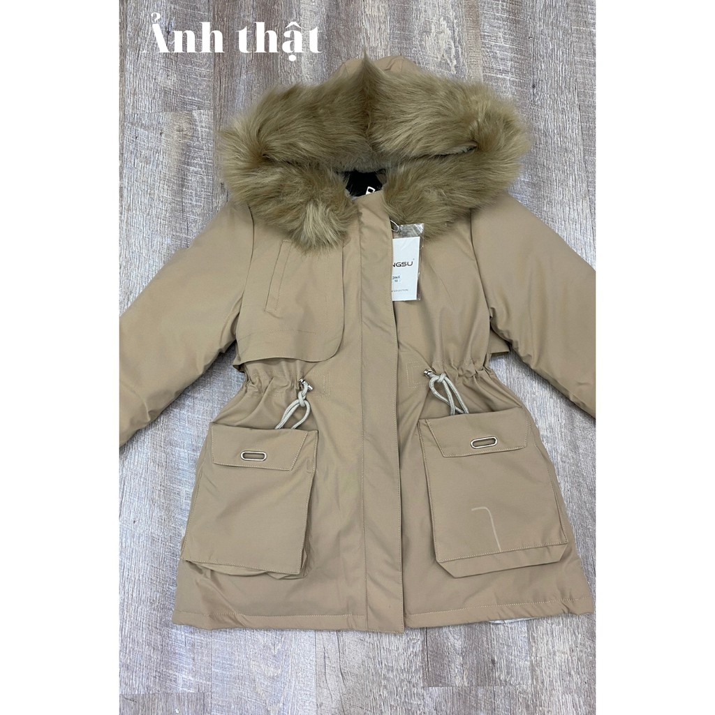 Áo khoác phao nữ lót lông AK347 (Kèm ảnh thật) | BigBuy360 - bigbuy360.vn