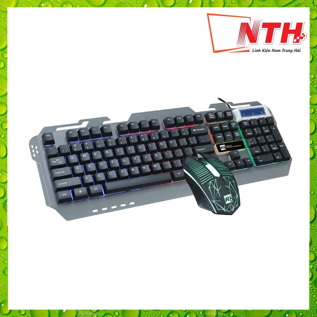 Bộ phím chuột R8 1922 LED - ĐEN - NTH