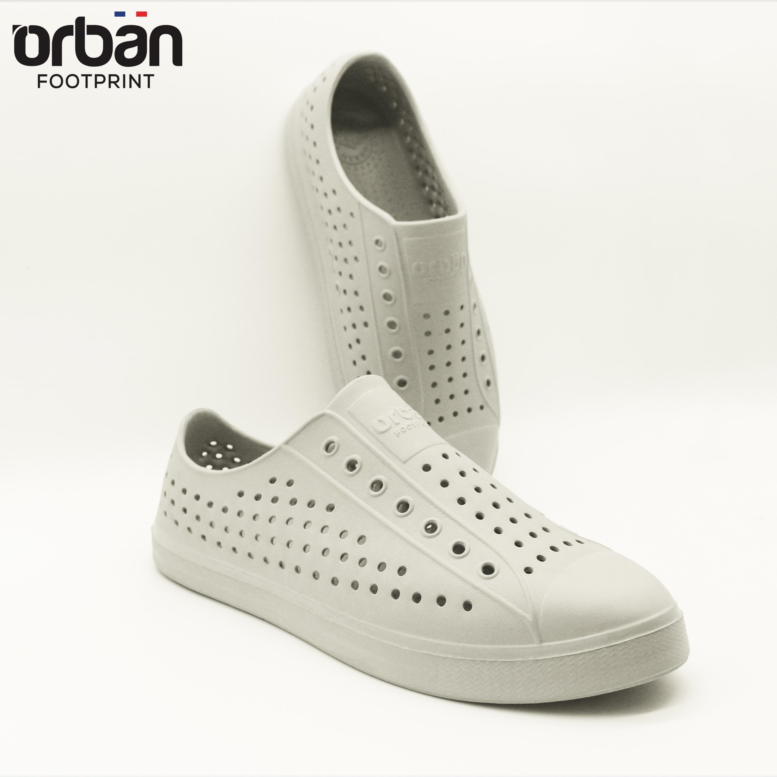 [Urban] Giày nhựa lỗ nam nữ đi mưa đi biển Urban - Chất liệu Eva siêu nhẹ, chống nước, giá tốt - Màu Ghi trơn