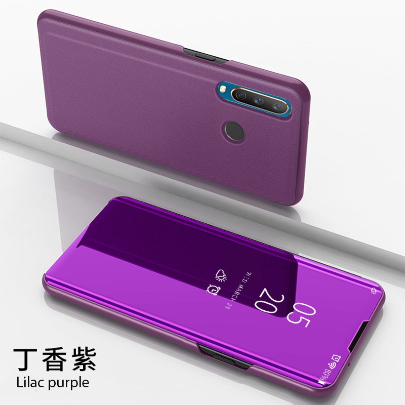 Samsung Galaxy A6 A8 plus A7 A9 2018 Case Clear View Electroplate Mirror Flip Stand Ốp điện thoại | BigBuy360 - bigbuy360.vn