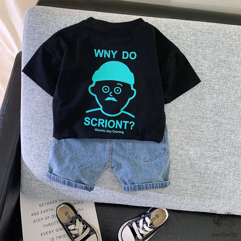 Set Áo Thun Tay Ngắn &amp; Quần Short Cho Bé Trai