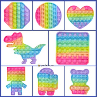 Đồ chơi bấm bong bóng giảm căng thẳng và tập luyện suy nghĩ bằng silicon cho người lớn và trẻ em